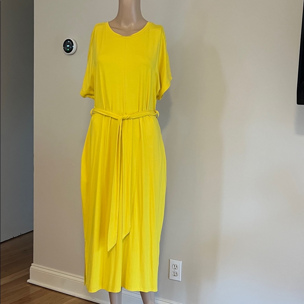 Universal Standard Bright Yellow Midi Dress